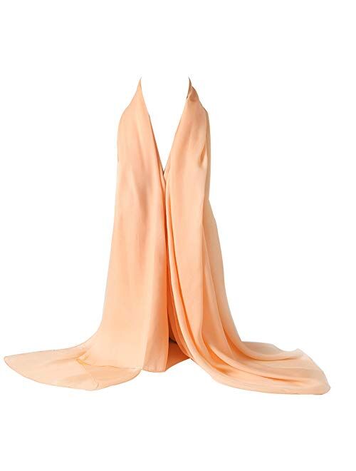 Bellonesc Silk Scarf 100% silk Long Lightweight Sunscreen Shawls for Women