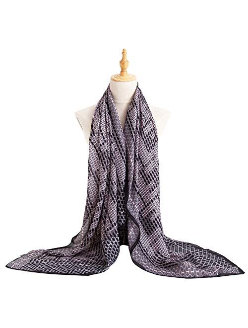 Bellonesc Silk Scarf 100% silk Long Lightweight Sunscreen Shawls for Women