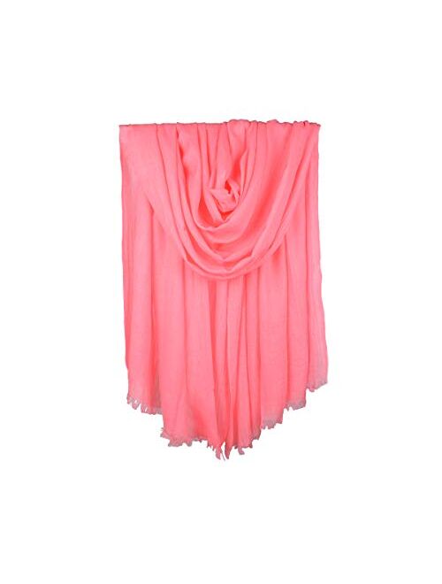 Iristide Women Summer Scarfs Large Long Lightweight Linen Beach Gauze Shawl Wrap 7543