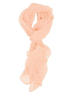 Love Lakeside Solid Color and Polka Dot Silk Blend, Lightweight, Modern Scarf