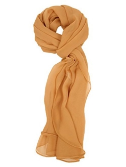 Love Lakeside Solid Color and Polka Dot Silk Blend, Lightweight, Modern Scarf