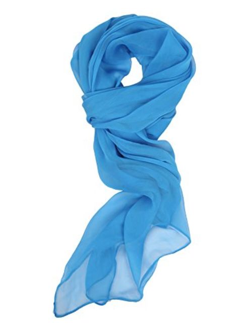 Love Lakeside Solid Color and Polka Dot Silk Blend, Lightweight, Modern Scarf