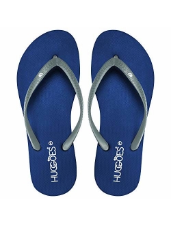 HUGGOES - Ultra Soft Comfortable Natural Rubber Summer Beach Flip Flops for Women