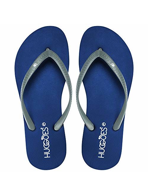 HUGGOES - Ultra Soft Comfortable Natural Rubber Summer Beach Flip Flops for Women