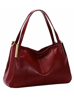 Heshe Womens Leather Handbags Top Handle Totes Bags Shoulder Handbag Satchel Designer Purse Cross Body Bag for Lady