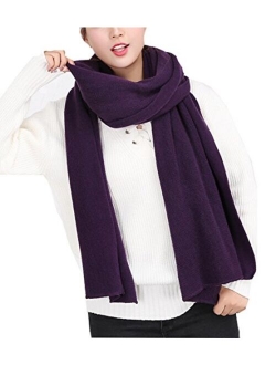 Agio Women's Warm Long Shawl Winter Warm Large Scarf Pure Color