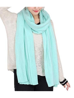 Agio Women's Warm Long Shawl Winter Warm Large Scarf Pure Color