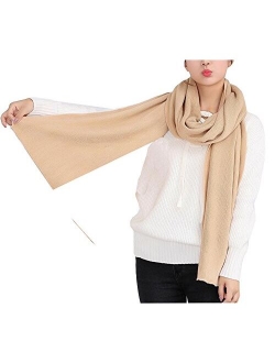 Agio Women's Warm Long Shawl Winter Warm Large Scarf Pure Color