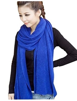 Agio Women's Warm Long Shawl Winter Warm Large Scarf Pure Color