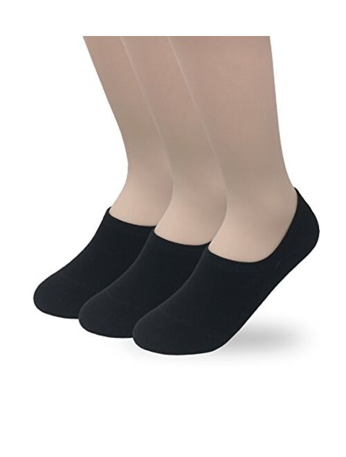 Eedor Women's 3 to 8 Pack No Show Low Cut Socks Thin Invisible Cotton Casual Non Slip Socks Hidden Flat Boat Liner S17