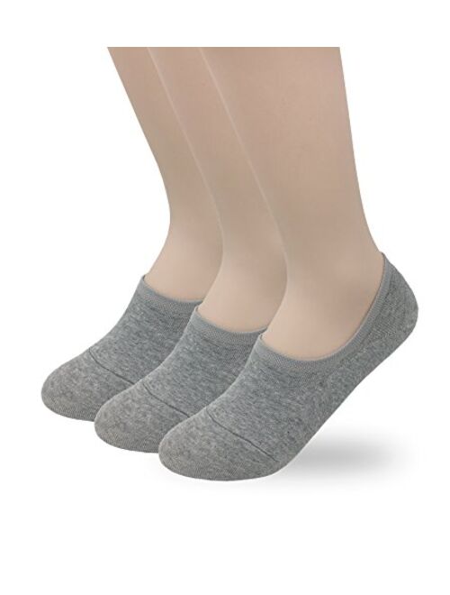 Eedor Women's 3 to 8 Pack No Show Low Cut Socks Thin Invisible Cotton Casual Non Slip Socks Hidden Flat Boat Liner S17