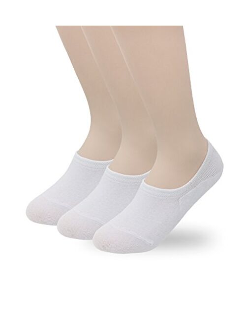 Eedor Women's 3 to 8 Pack No Show Low Cut Socks Thin Invisible Cotton Casual Non Slip Socks Hidden Flat Boat Liner S17