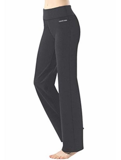 HISKYWIN Inseam Straight Leg Yoga Pants