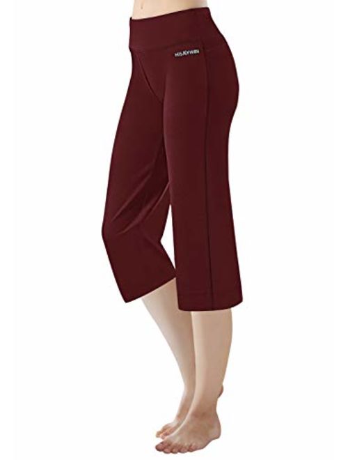 HISKYWIN Inseam Straight Leg Yoga Pants