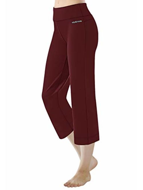 HISKYWIN Inseam Straight Leg Yoga Pants