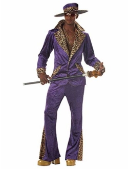 Pimp Purple Crushed Velvet Adult Costume