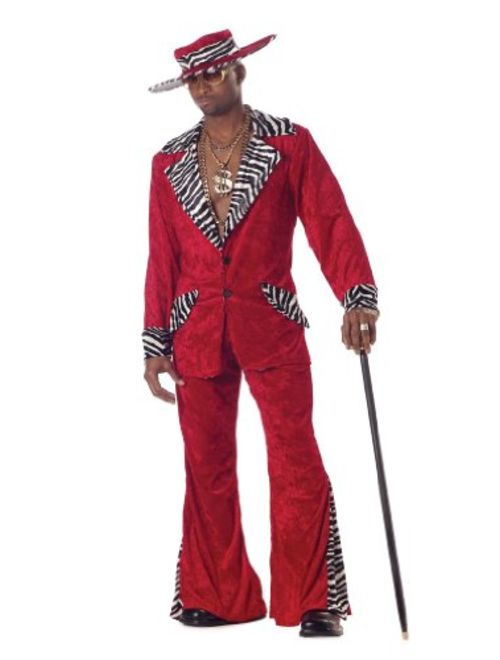 Pimp Purple Crushed Velvet Adult Costume