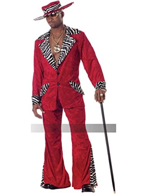 Pimp Purple Crushed Velvet Adult Costume