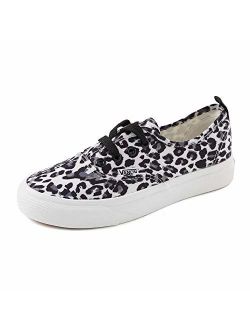 Magone Womens Vintage Leopard Print Basic Athletic Sneaker