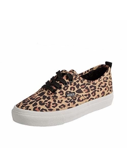 Magone Womens Vintage Leopard Print Basic Athletic Sneaker