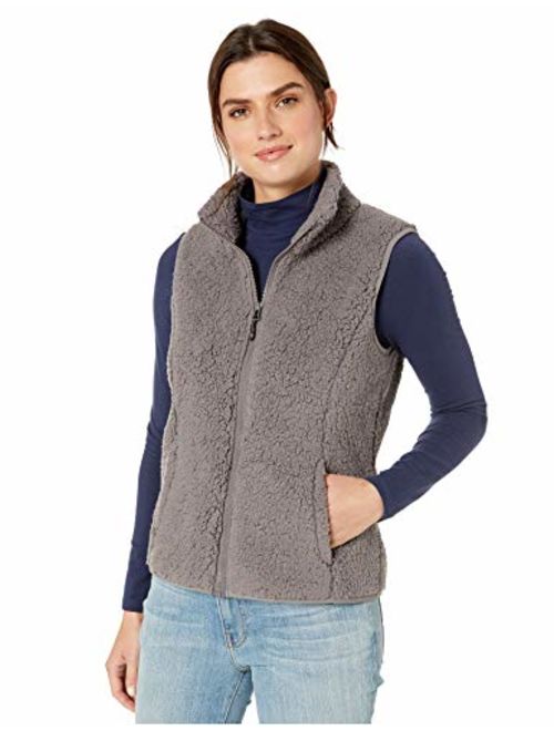 Amazon Essentials Women's Polar Fleece Lined Sherpa Vest