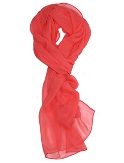 Ted & Jack - Solid Color Silk Blend Lightweight Accent Scarf