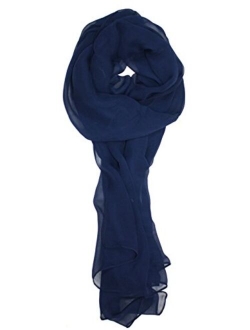 Ted & Jack - Solid Color Silk Blend Lightweight Accent Scarf