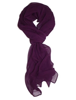 Ted & Jack - Solid Color Silk Blend Lightweight Accent Scarf