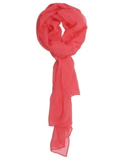 Ted & Jack - Solid Color Silk Blend Lightweight Accent Scarf
