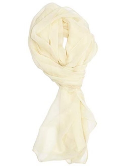 Ted & Jack - Solid Color Silk Blend Lightweight Accent Scarf