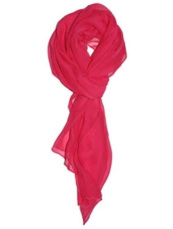 Ted & Jack - Solid Color Silk Blend Lightweight Accent Scarf