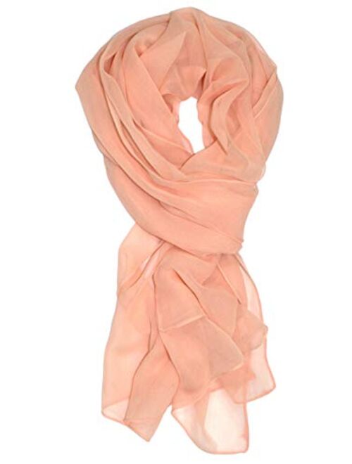 Ted & Jack - Solid Color Silk Blend Lightweight Accent Scarf