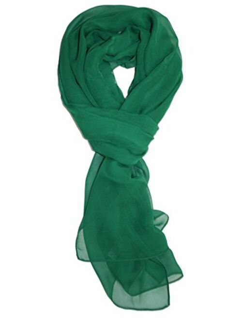 Ted & Jack - Solid Color Silk Blend Lightweight Accent Scarf