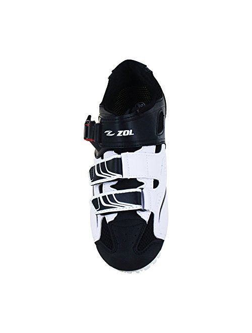 ZOL White MTB Indoor Cycling Shoes