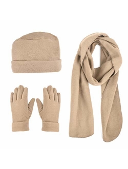 Boxed-gifts Women's Warm Fleece Winter - Women's Hat and Glove Set + Hats Gloves Scarves for Women