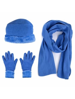 Boxed-gifts Women's Warm Fleece Winter - Women's Hat and Glove Set + Hats Gloves Scarves for Women