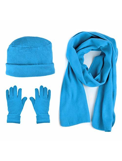 Boxed-gifts Women's Warm Fleece Winter - Women's Hat and Glove Set + Hats Gloves Scarves for Women