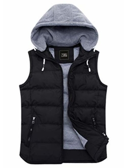 ZSHOW Women's Winter Padded Vest Removable Hooded Outwear Jacket