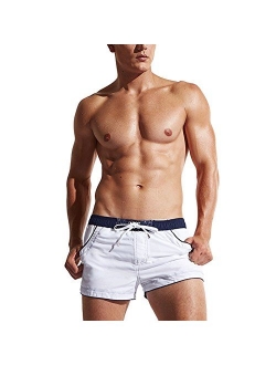 LETSQK Men's Swimwear Shorts Surf Swimsuit Swim Trunks