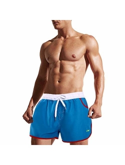 LETSQK Men's Swimwear Shorts Surf Swimsuit Swim Trunks