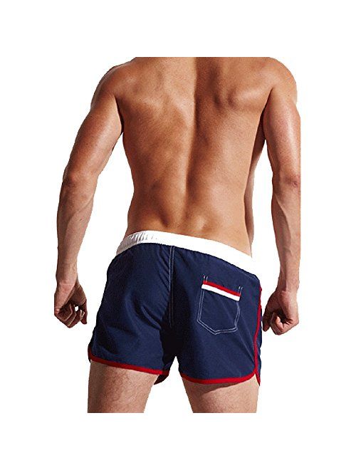 LETSQK Men's Swimwear Shorts Surf Swimsuit Swim Trunks