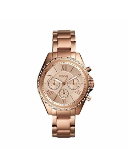 Women's Modern Courier Stainless Steel Chronograph Dress Quartz Watch