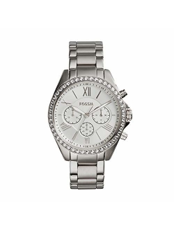 Women's Modern Courier Stainless Steel Chronograph Dress Quartz Watch