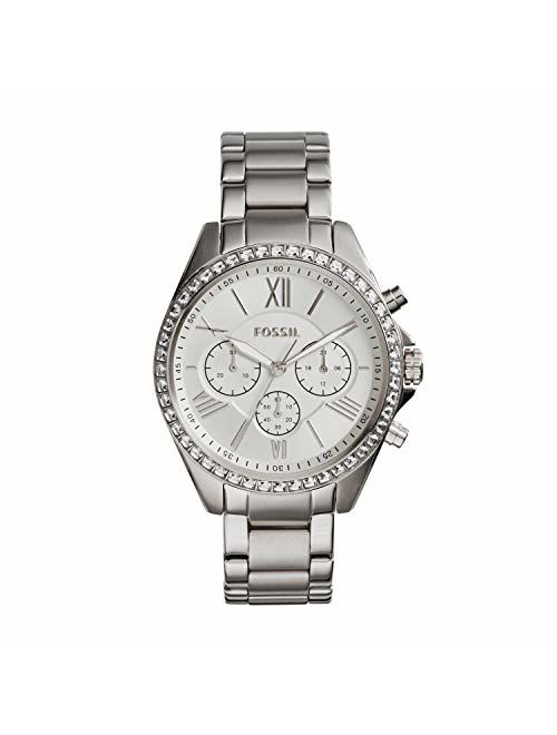 Fossil Women's Modern Courier Stainless Steel Chronograph Dress Quartz Watch