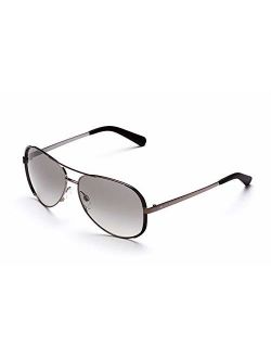 Women's MK5004 Gunmetal/Black/Grey Gradient Sunglasses, 59MM