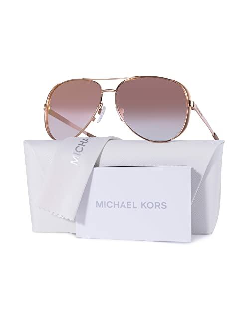 Michael Kors Women's MK5004 Gunmetal/Black/Grey Gradient Sunglasses, 59MM