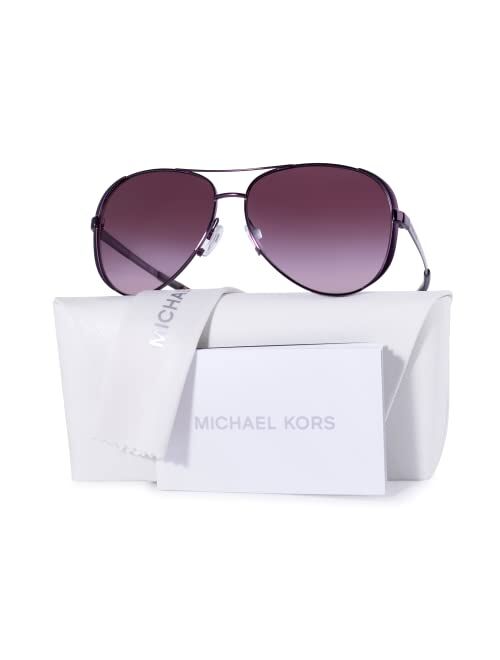 Michael Kors Women's MK5004 Gunmetal/Black/Grey Gradient Sunglasses, 59MM