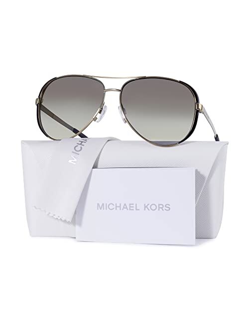 Michael Kors Women's MK5004 Gunmetal/Black/Grey Gradient Sunglasses, 59MM