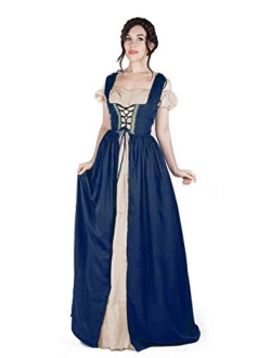 I Do Declare Boho Set Medieval Irish Costume Chemise and Over Dress