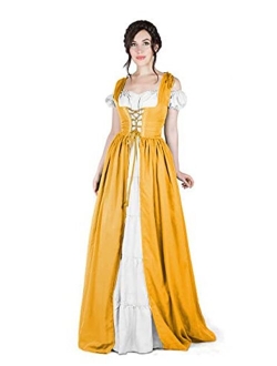 I Do Declare Boho Set Medieval Irish Costume Chemise and Over Dress